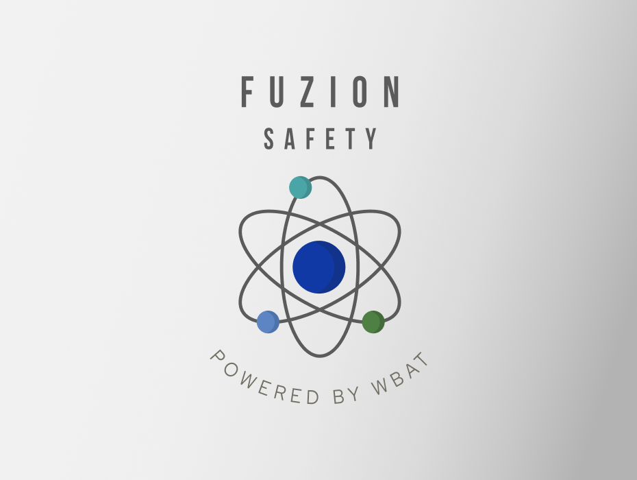 Fuzion Safety logo on light grey gradient background