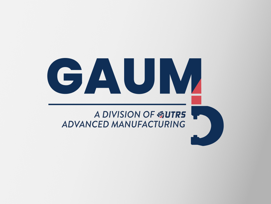 Gaum logo on grey gradient background