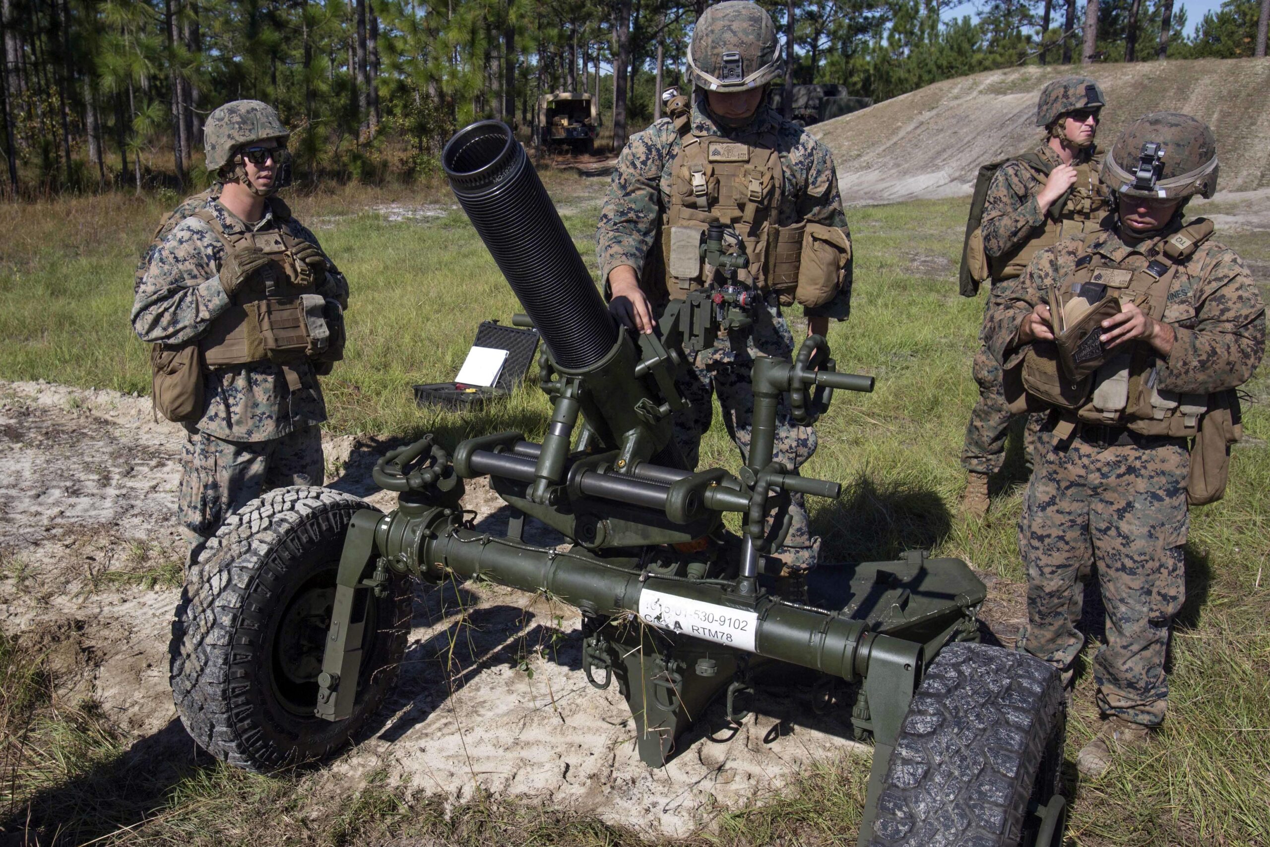 Fire from the sky: Marines fire mortars as part of Exercise Bold Alligator