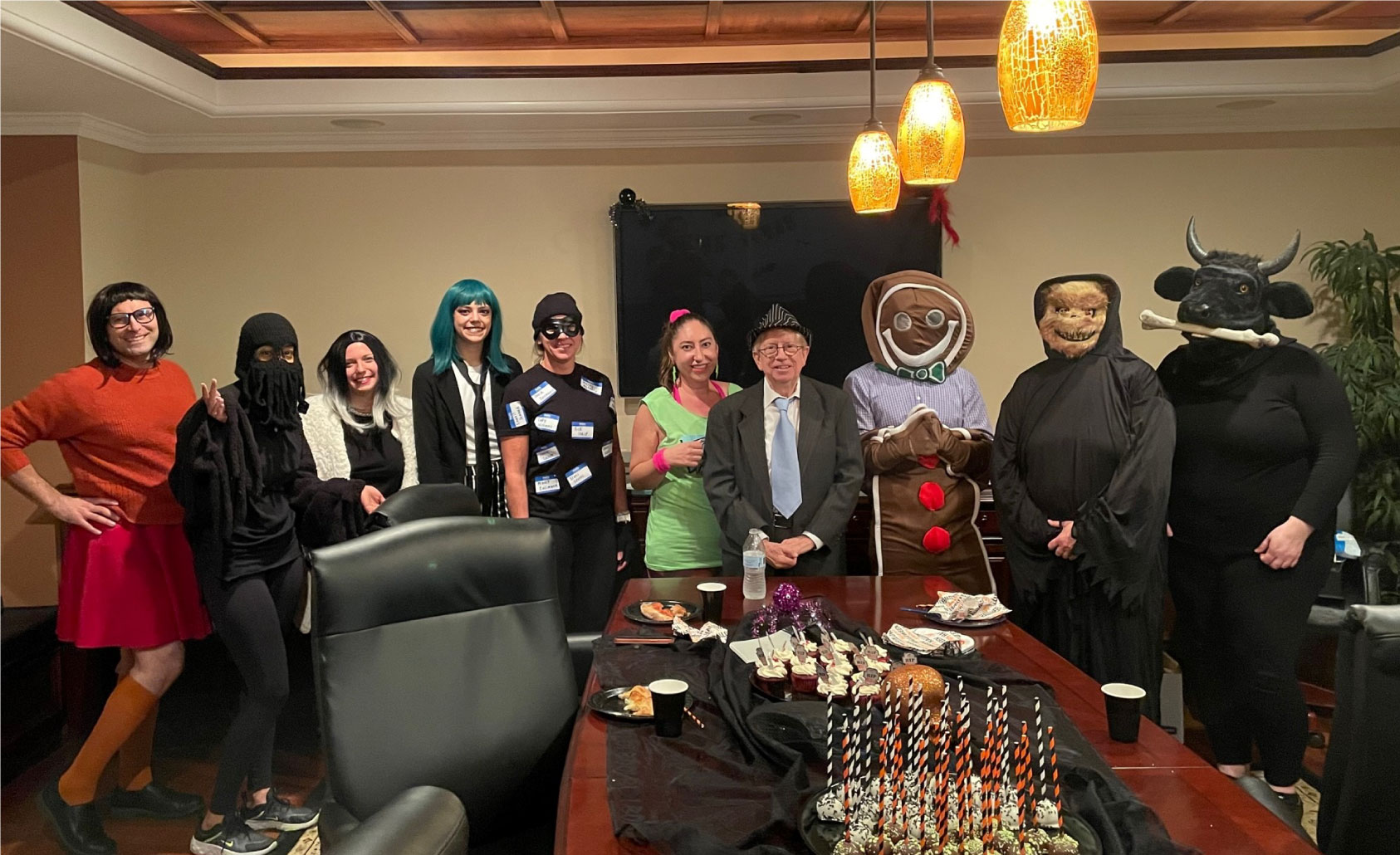 Corporate Halloween party in 2022.