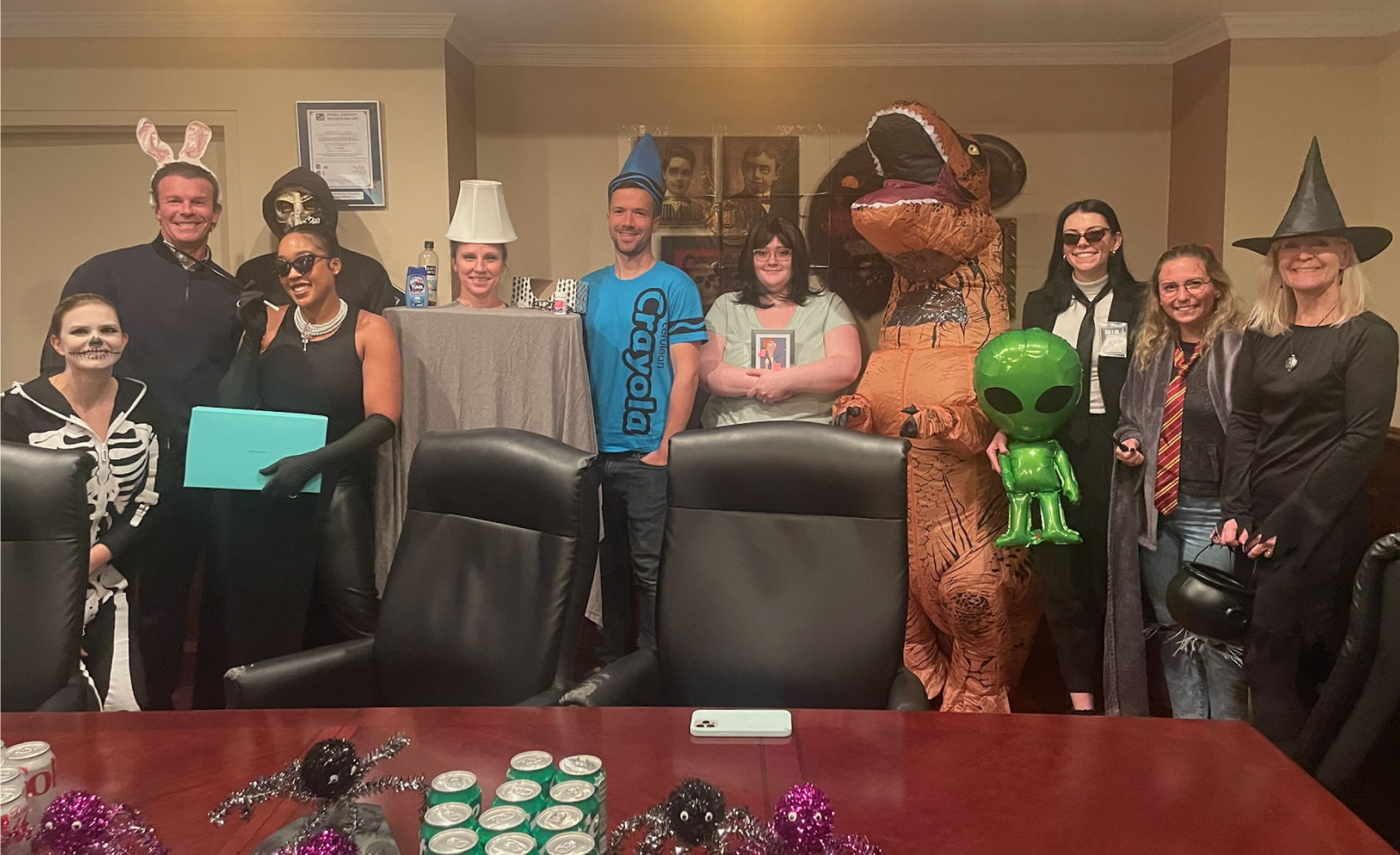 Corporate Halloween party in 2023.