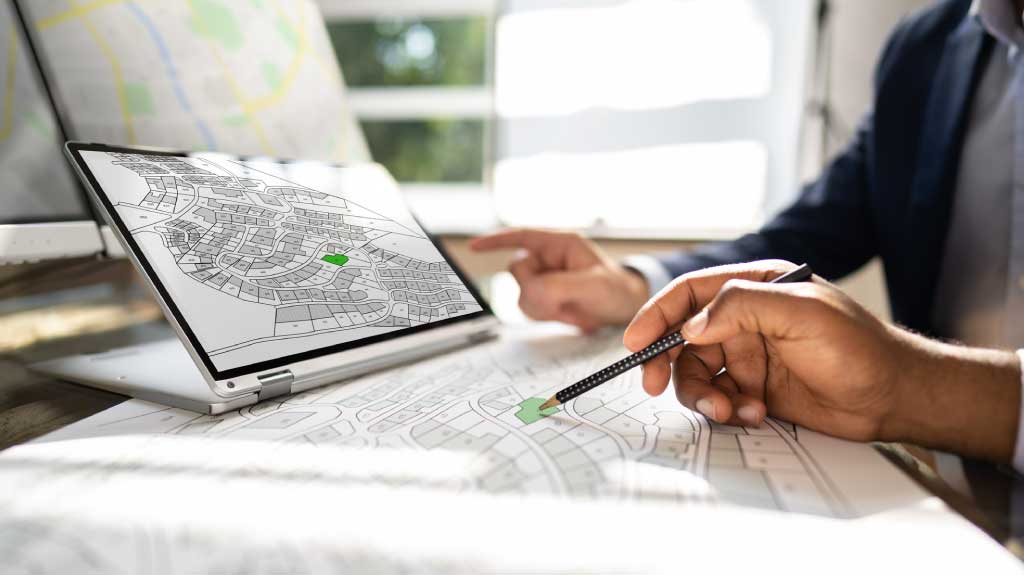 Cadastre Map And City Building Survey